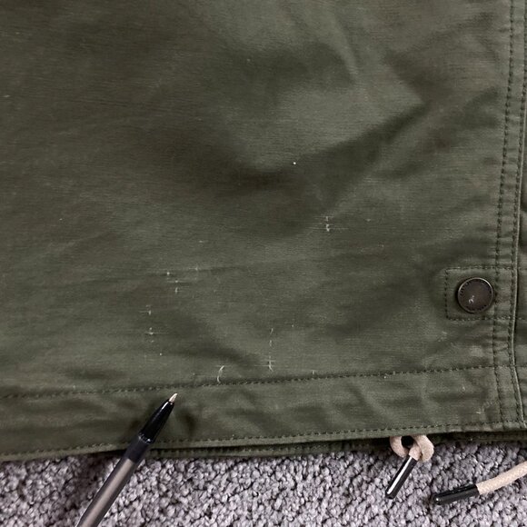 Abercrombie & Fitch Jacket Men's XL Cotton Green Military Utility Hooded Field - Picture 6 of 13